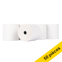 123inkt 123encre rouleau de caisse enregistreuse 80x80x12 thermo (50 pièces) - blanc  300332