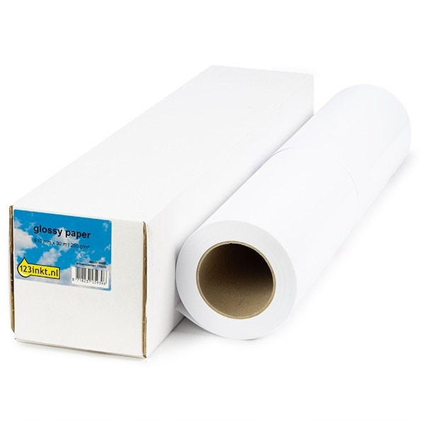 123inkt 123encre rouleau de papier brillant 610 mm (24 pouces) x 30 m (260 g/m²) C13S041638C C13S041641C Q8917AC 155054 - 1