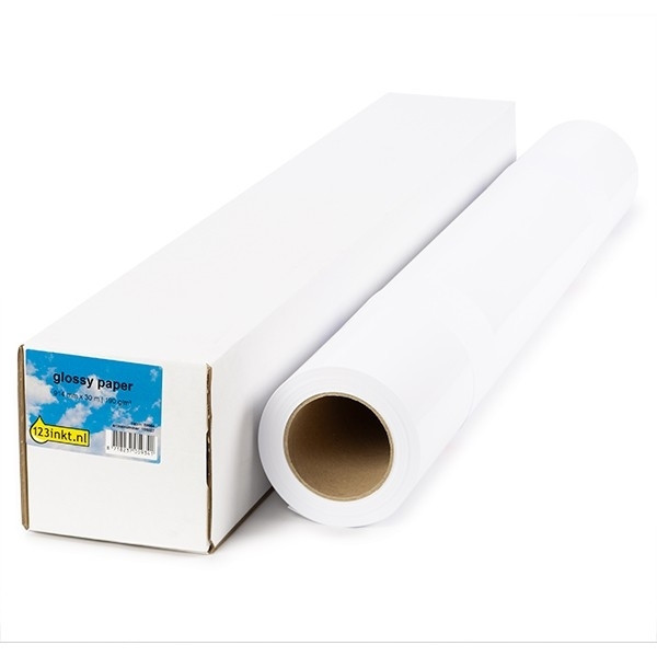 123inkt 123encre rouleau de papier brillant 914 mm (36 pouces) x 30 m (190 g/m²) 6058B003C Q1427B 155052 - 1
