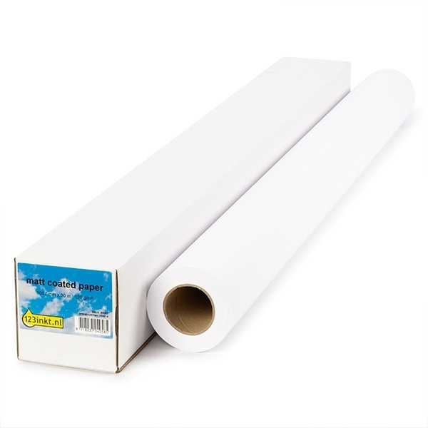 123inkt 123encre rouleau de papier couché mat 1067 mm (42 pouces) x 30 m (120 g/m²) 5922A003C 155070 - 1