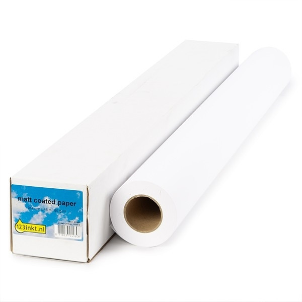 123inkt 123encre rouleau de papier couché mat 1067 mm (42 pouces) x 45 m (90 g/m²) 1933B003C C6567BC 155073 - 1