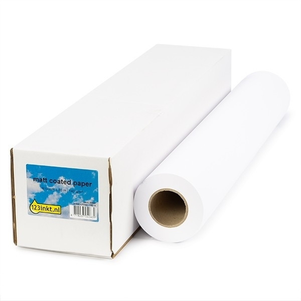 123inkt 123encre rouleau de papier couché mat 610 mm (24 pouces) x 30 m (140 g/m²) 8946A004C 155075 - 1