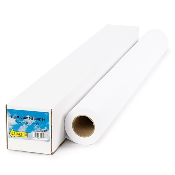 123inkt 123encre rouleau de papier couché mat 841 mm (33 pouces) x 45 m (90 g/m²) N Q1441AC 155074 - 1