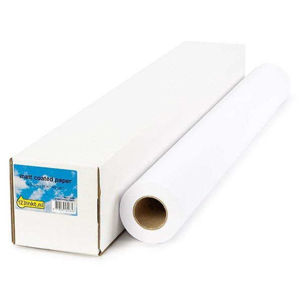 123inkt 123encre rouleau de papier couché mat 914 mm (36 pouces) x 30 m (140 g/m²) 8946A005C 155076 - 1