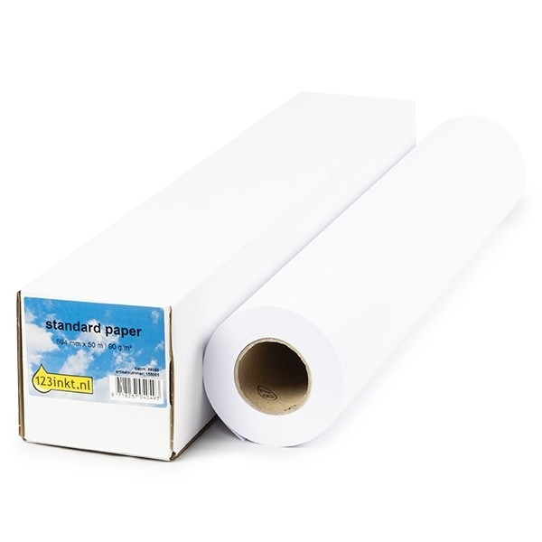 123inkt 123encre rouleau de papier standard 594 mm (23 pouces) x 50 m (90 g/m²) C13S045277C Q1442AC Q1445AC 155087 - 1