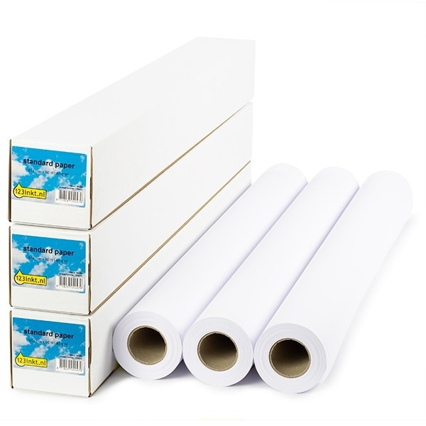 123inkt 123encre rouleau de papier standard 914 mm (36 pouces) x 50 m (80 g/m²) 3 rouleaux 1569B008C 155085 - 1