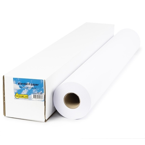 123inkt 123encre rouleau de papier standard 914mm (36 pouces) x 90m (90g/m²) C6810AC 155091 - 1