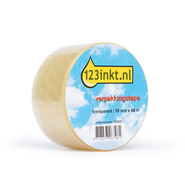 123encre ruban adhésif d'emballage extra résistant transparent 50 mm x 66 m (1 rouleau) 302537 - 1