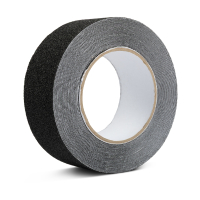 123encre ruban antidérapant en PVC avec surface sablée 50 mm x 10 m - noir 302547