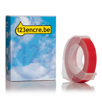 123encre ruban d'étiquettes en relief S0898150 / 520102 pour pince à étiqueter 123encre - blanc sur rouge