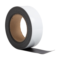 123inkt 123encre ruban d'étiquettes magnétiques effaçable 4 cm x 10 m - blanc 6524702C 301906