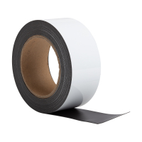 123encre ruban d'étiquettes magnétiques effaçable 5 cm x 10 m - blanc