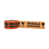 123inkt 123encre ruban d'avertissement 'Fragile' 50 mm x 66 m (1 rouleau) - orange  301781 - 2