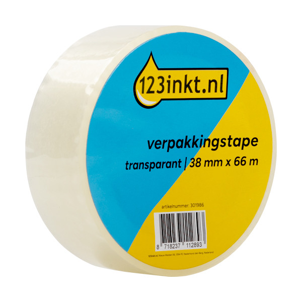 123inkt 123encre ruban d'emballage transparent 38 mm x 66 m (1 rouleau) 57165-00000-05C 301986 - 1