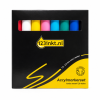 123encre set de 8 marqueurs acryliques (1,8 à 2,5 mm ogive/biseautée) - couleurs de base assorties 328501 - 1