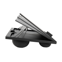 123encre spport pour ordinateur portable réglable avec coussin de genoux - noir 302726