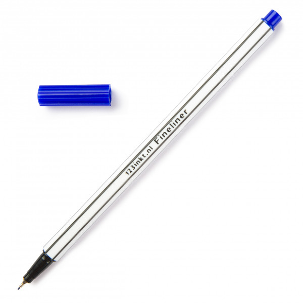 123inkt 123encre stylo-feutre pointe fine - bleu 0643201C 4-55003C 88/41C 942070C 300297 - 1