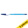 123encre stylo à bille avec capuchon (5 pièces) - bleu