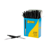 123inkt 123encre stylo à bille médium avec bouton-poussoir (50 pièces) - noir 1199190125C 302078 - 2