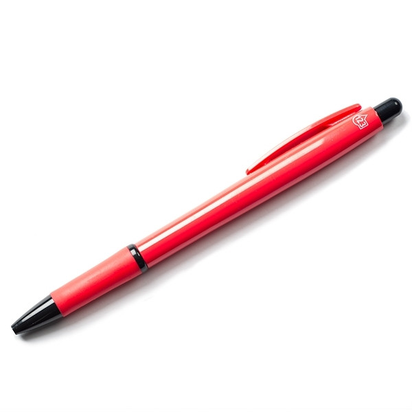 123inkt 123encre stylo à bille sans impression (par pièce) - rouge S0957050C 400095 - 1