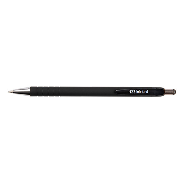 123inkt 123encre stylo à bille ultra smooth (1 mm) - noir S0190393C 301667 - 1