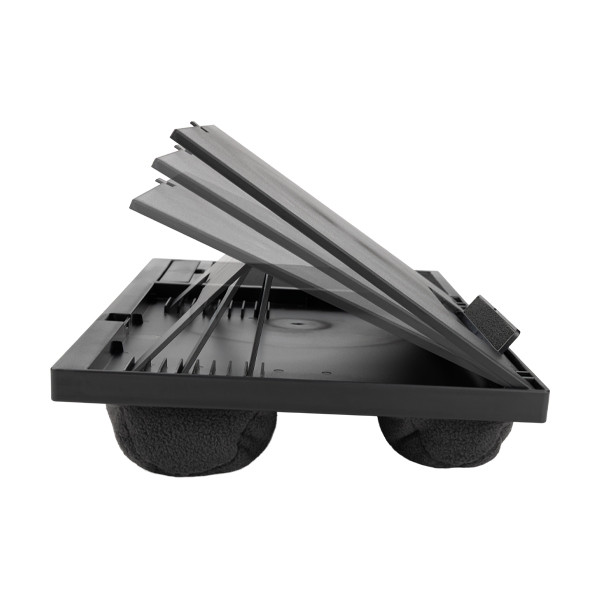 123encre support pour ordinateur portable réglable avec coussin de genoux et tapis de souris - noir 302727 - 4