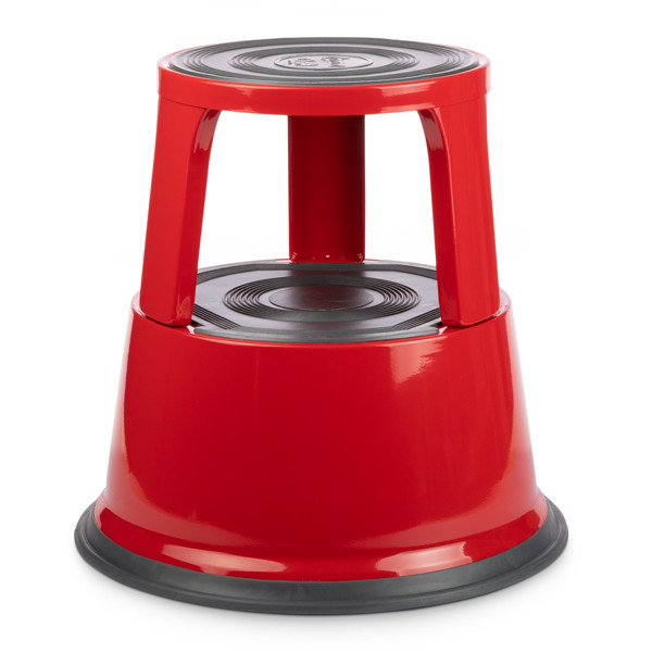 123encre tabouret mobile en métal - rouge 300414 - 1