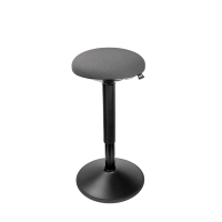123inkt 123encre tabouret rond ergonomique avec ressort à gaz (47 cm - 64 cm) - noir  390052