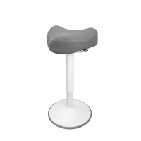 123inkt 123encre tabouret triangulaire ergonomique avec ressort à gaz (48 cm - 65 cm) - blanc 65440085C 390049