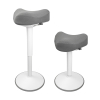 123inkt 123encre tabouret triangulaire ergonomique avec ressort à gaz (58 cm - 83 cm) - blanc 65450085C 390047 - 3