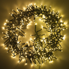 123led éclairage cluster 6 mètres 384 ampoules - blanc extra chaud & blanc chaud