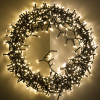 123inkt 123led éclairage cluster micro-ampoules 14,2 mètres 560 ampoules - blanc extra chaud & blanc chaud  LDR07132
