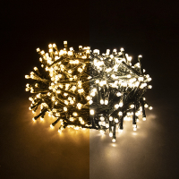 123inkt 123led éclairage cluster micro-ampoules 14,2 mètres 560 ampoules - blanc extra chaud & blanc chaud  LDR07132