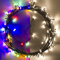 123inkt 123led éclairage de Noël 12 mètres 120 ampoules - multicolore & blanc chaud  LDR07179