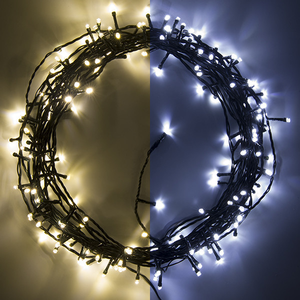 123inkt 123led éclairage de Noël 16,4 mètres 180 ampoules - blanc froid & blanc chaud  LDR07018 - 1