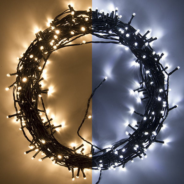 123inkt 123led éclairage de Noël 27 mètres 320 ampoules - blanc froid & blanc chaud  LDR07020 - 1