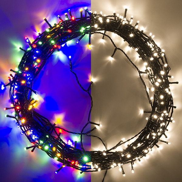 123inkt 123led éclairage de Noël 27 mètres 320 ampoules - multicolore & blanc chaud  LDR07182 - 1