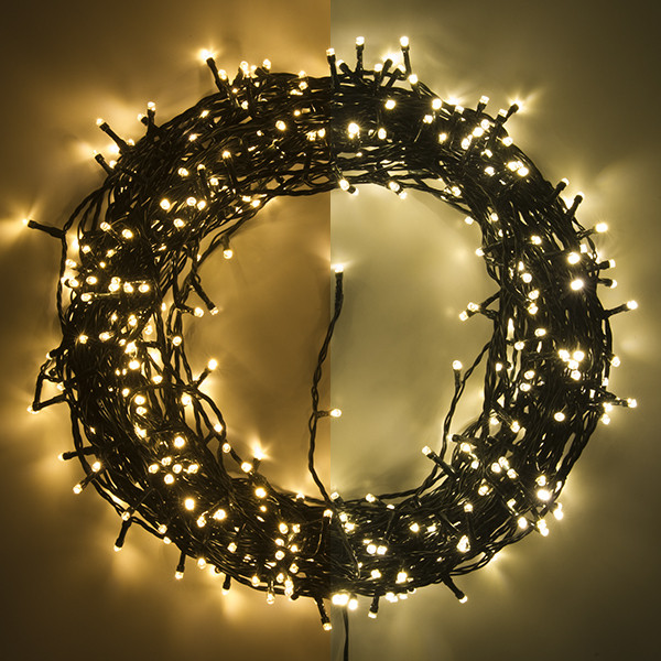 123inkt 123led éclairage de Noël 39 mètres 480 ampoules - blanc extra chaud & blanc chaud  LDR07006 - 1