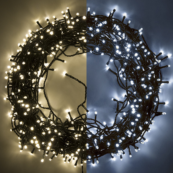 123led éclairage de Noël 39 mètres 480 ampoules - blanc froid & blanc chaud LDR07021 - 1
