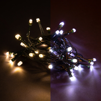 123inkt 123led éclairage de Noël 5,9 mètres 40 ampoules - blanc froid & blanc chaud  LDR07015