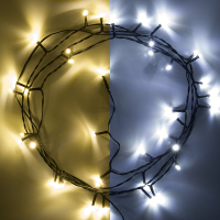 123inkt 123led éclairage de Noël 5,9 mètres 40 ampoules - blanc froid & blanc chaud  LDR07015