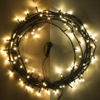 123inkt 123led éclairage de Noël connectable 7,5 mètres extension 100 ampoules - blanc extra chaud & blanc chaud  LDR07141