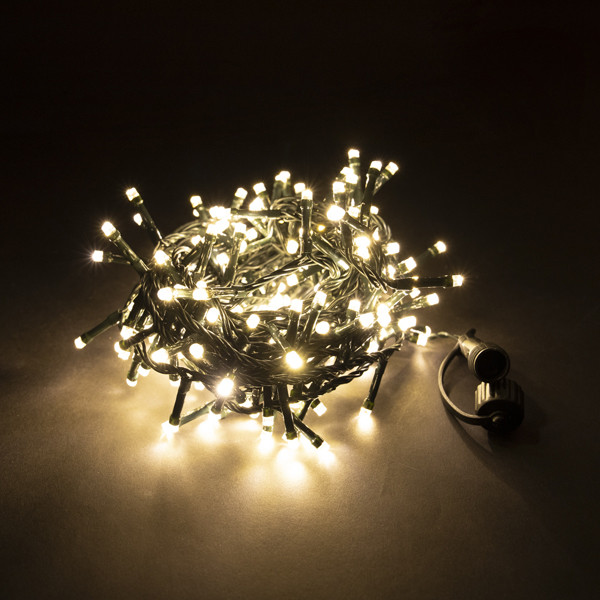 123inkt 123led éclairage micro cluster connectable 6 mètres extension 200 ampoules - blanc extra chaud & blanc chaud  LDR07142 - 3