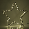 123led étoile de Noël 3D à piles 26 cm blanc extra chaud et blanc chaud 200 lumières - noir LDR07285 - 4