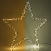 123led étoile de Noël 3D 56 cm extra blanc chaud & blanc chaud 540 lumières - noir LDR07267 - 1