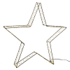 123led étoile de Noël 3D 56 cm extra blanc chaud & blanc chaud 540 lumières - noir LDR07267 - 2