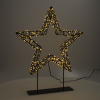 123led étoile de Noël sur pied 36 cm extra blanc chaud & blanc chaud 800 lampes LED - noir LDR07326 - 3