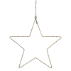123led étoile de Noël suspendue 37 cm blanc extra chaud & blanc chaud 200 lumières - noir LDR07274 - 2