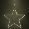 123led étoile de Noël suspendue 37 cm blanc extra chaud & blanc chaud 200 lumières - noir LDR07274 - 4