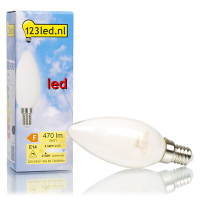 123inkt 123led E14 ampoule LED à filament bougie mate dimmable 4W (40W)  LDR01618